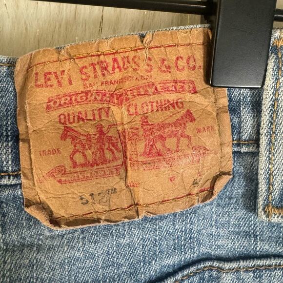 Vintage Levi's 512 Classic Slim Stretch Tapered Leg Light Wash Stretch 6 - Picture 9 of 11